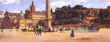Piazza del popolo w rzymie 1901 Aleksander Gierymski Realism Impressionismus Ölgemälde